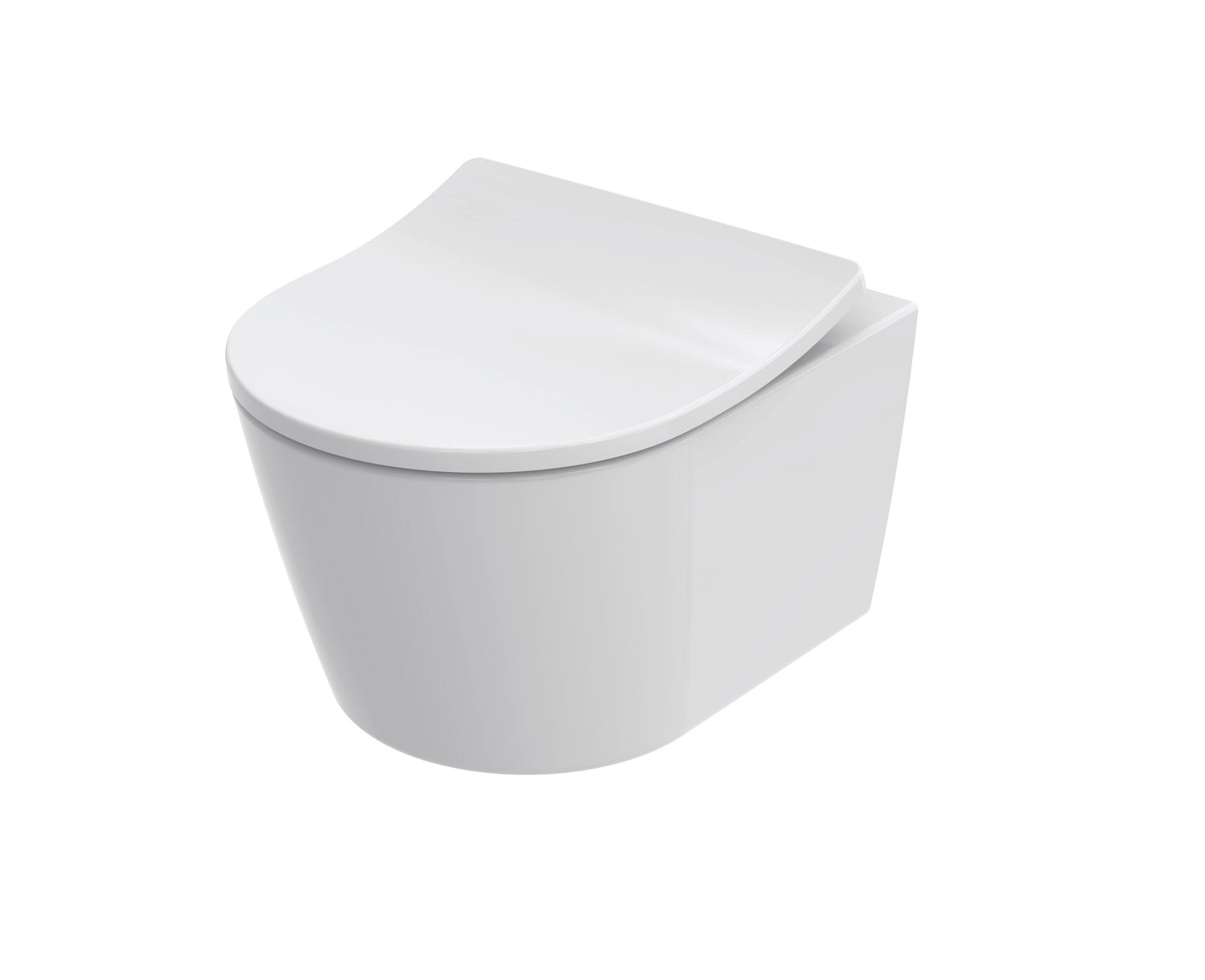 TOTO - TECE Set WC RP COMPACT, wall-mounted + RP COMPACT, seat including pre-wall element (112 cm) and actuator plate glass white - CW554Y + TC613G + E00022 + 9300345