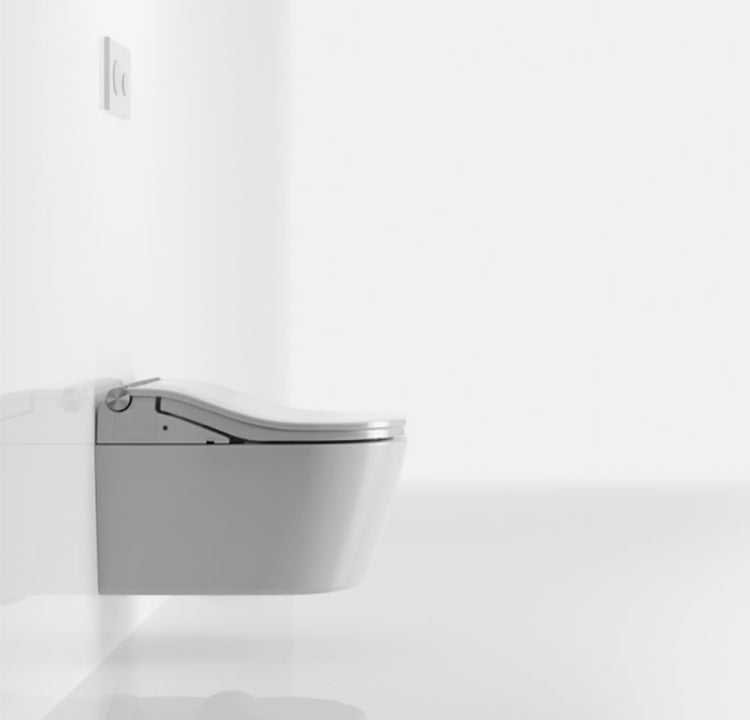 TOTO Komplettset Washlet RW auto flush Dusch-WC inkl. Vorwandelement u. Betätigungsplatte