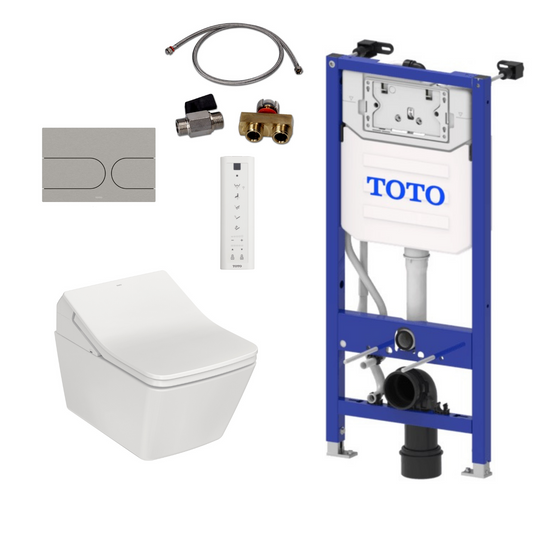 TOTO WASHLET SX EWATER+ AUTO FLUSH - TCF897CG + CW522ERY + SP10695UN + WH182EAT + MB175M#SS